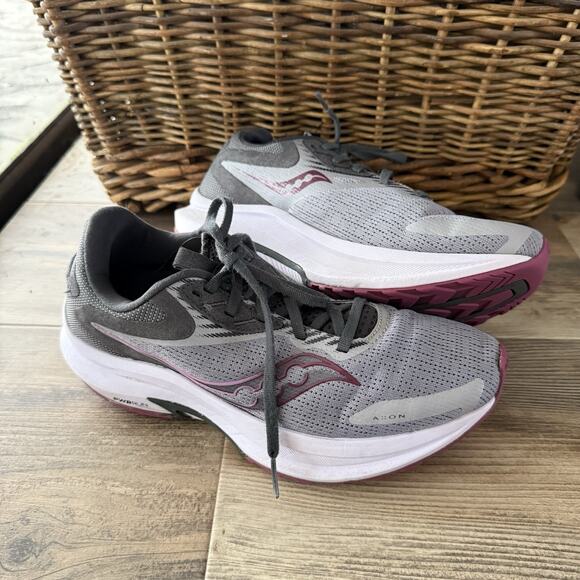 SAUCONY Axon 2 Athletic Sneaker Women's Size US 9.5 Shadow/Quartz - Picture 1 of 10